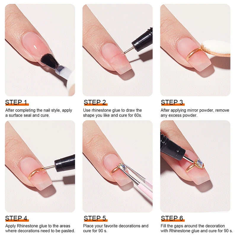 15mL Nail Gem Glue for Rhinestones and Crystals - Super Adhesive, No Wipe