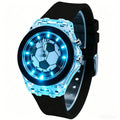 LED Sports Wrist Watch for Kids - Waterproof Soccer Watch with Silicone Band