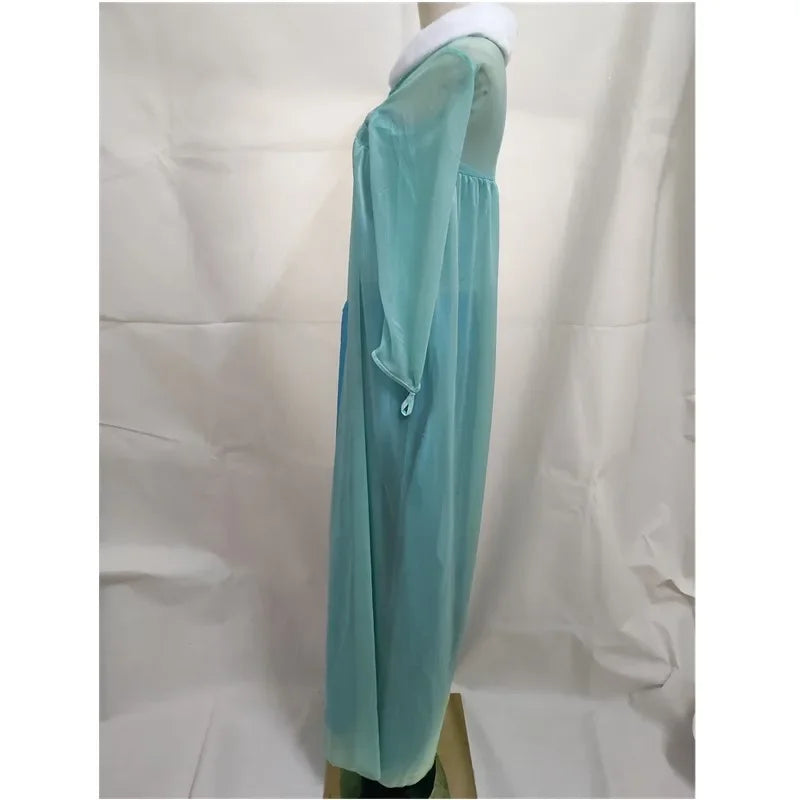 Kids Halloween Carnival Princess Costume Elsa Anna Fancy Dress for Girls