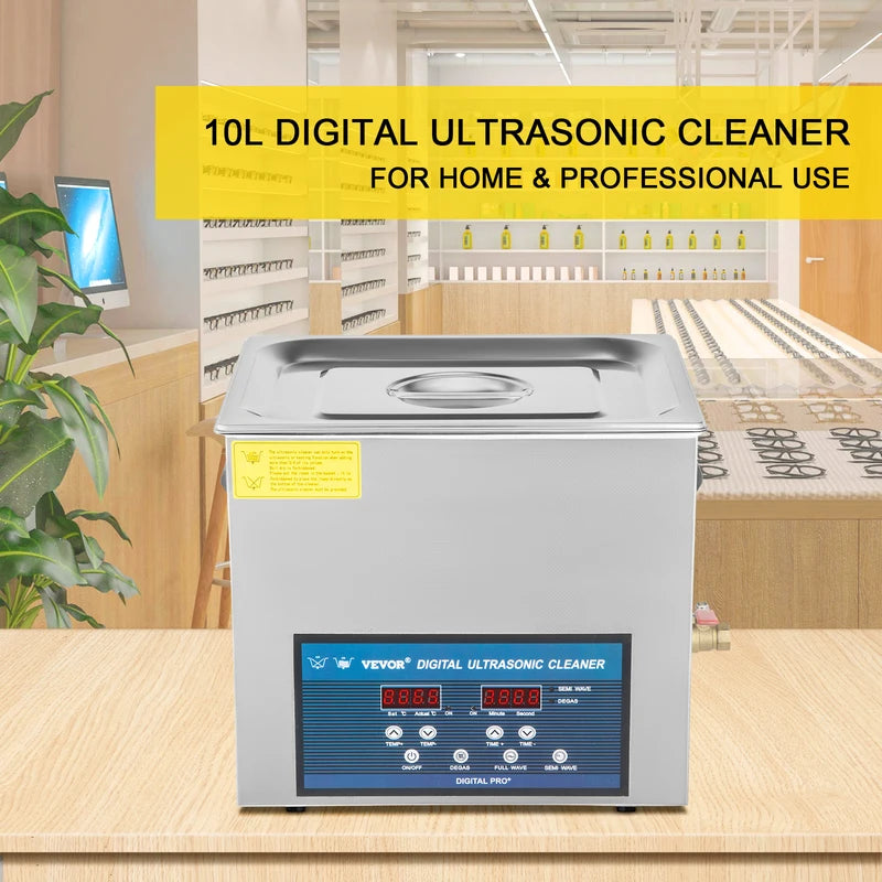 Ultrasonic Cleaner 10L/30L Dual Frequency 28/40kHz Digital Home & Commercial