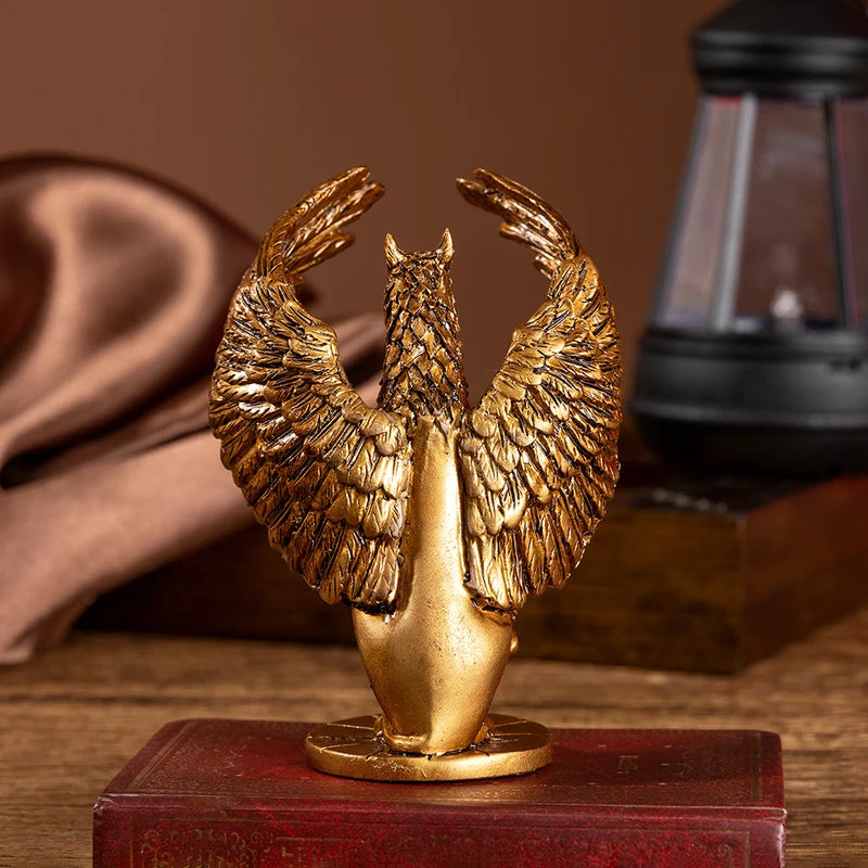 Resin Griffon Pattern Small Statue Ornament for Craft Room Decor - Christmas & Halloween Gift