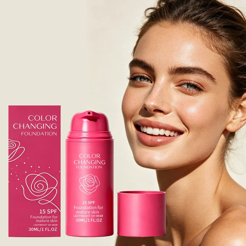 Temperature-Adjusting Foundation - Natural, Lightweight, Hydrating & Seamless Face Makeup