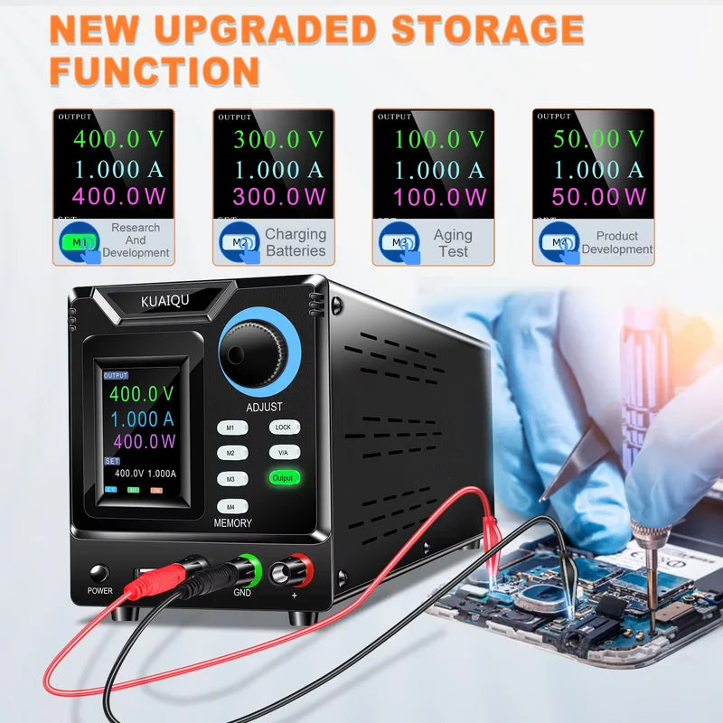 Programmable DC Power Supply 1000V 10A Adjustable Lab Power Supply with RS232