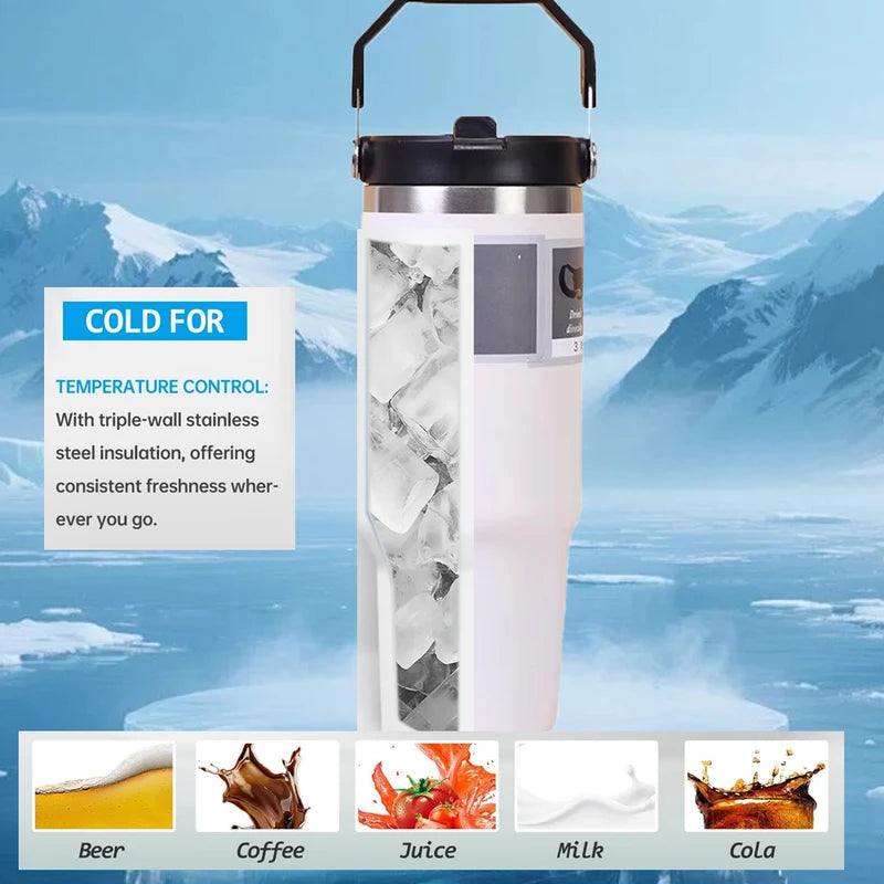 30 Oz Insulated Stainless Steel Mug with Vacuum Seal BPA-Free Drinkware