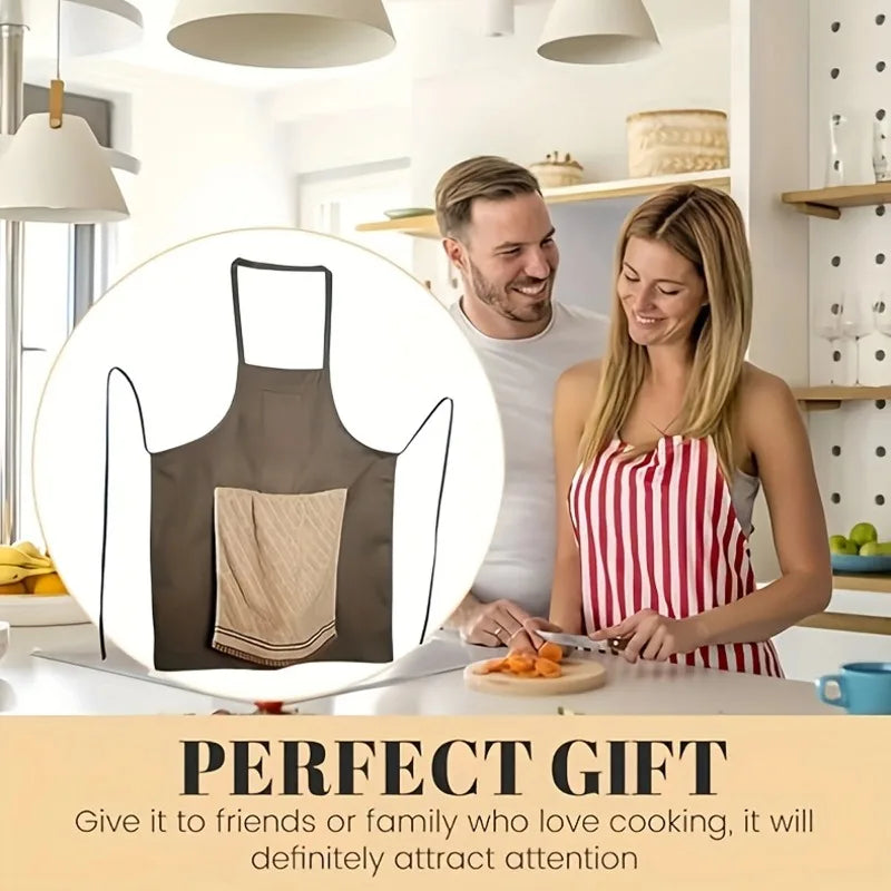 Funny Prank Apron for Men with Hidden Pocket - Creative Gift for Chefs