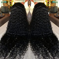 HD Lace Frontal Wig 40in Brazilian Virgin Human Hair Deep Wave Natural Hairline