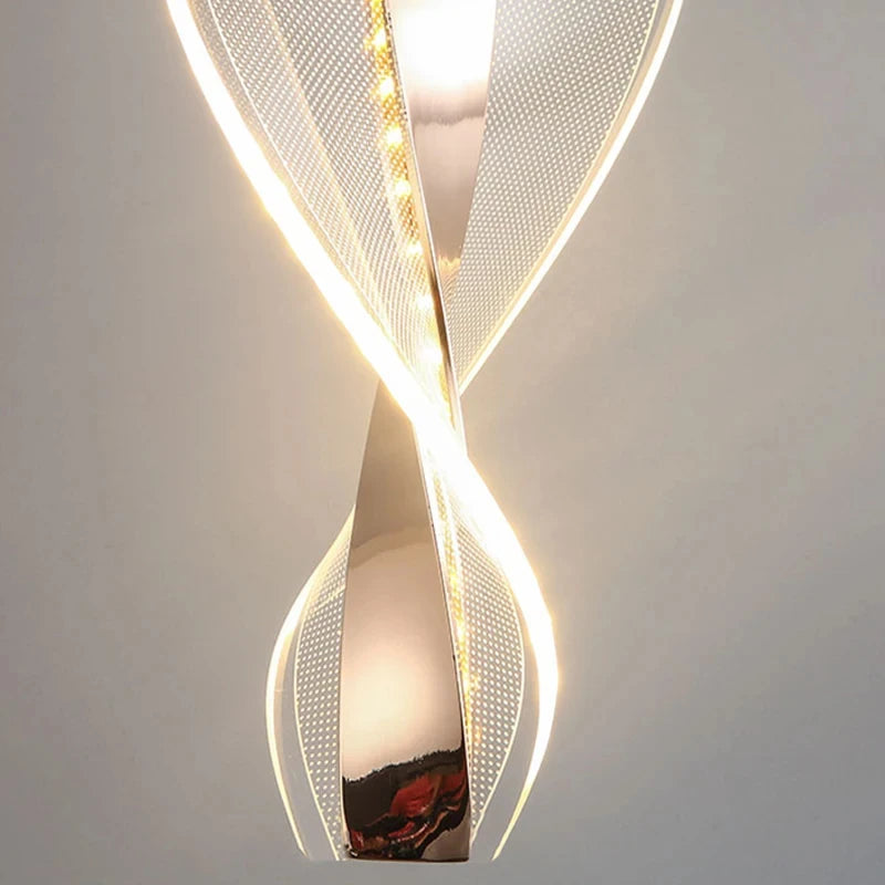 Modern Acrylic Geometric Pendant Light for Living Room Bedroom Kitchen Hanging Lamp