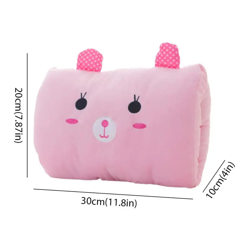 Kids Plush Hand Warmer Pillow - Cute Cartoon Nap Cushion for Children, Winter Gift
