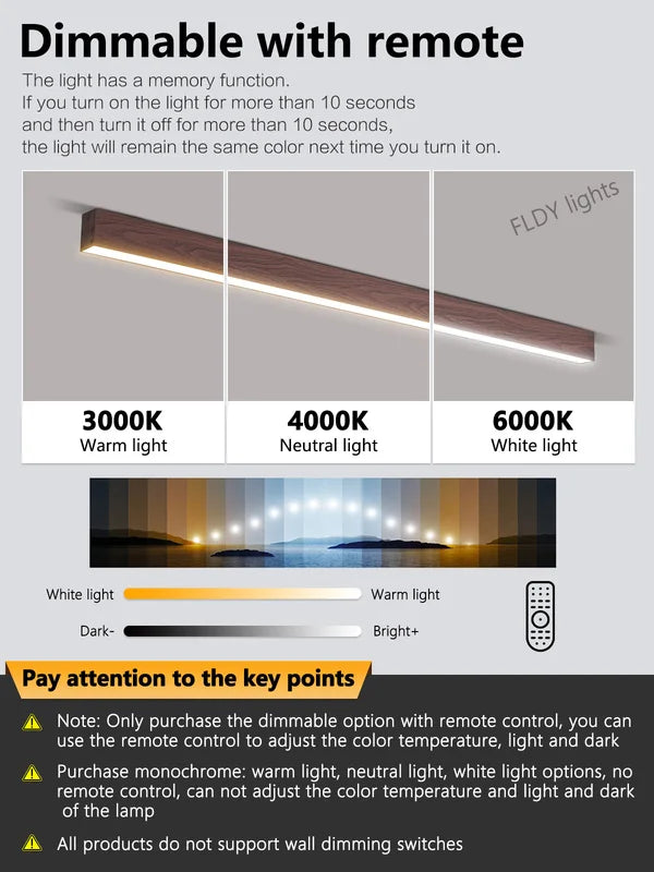 Modern Ceiling LED Light Fixture for Balcony, Kitchen, Living Room - Multiple Colors