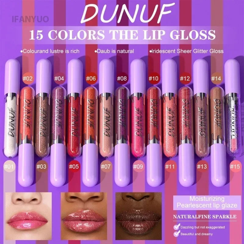 Liquid Lipstick Glitter Lip Gloss Long Lasting Waterproof Moisturizing Lip Tint