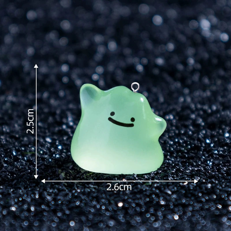10pcs Resin Christmas Charms Ghost Pendant for Jewelry Making Diy Earrings Keychains