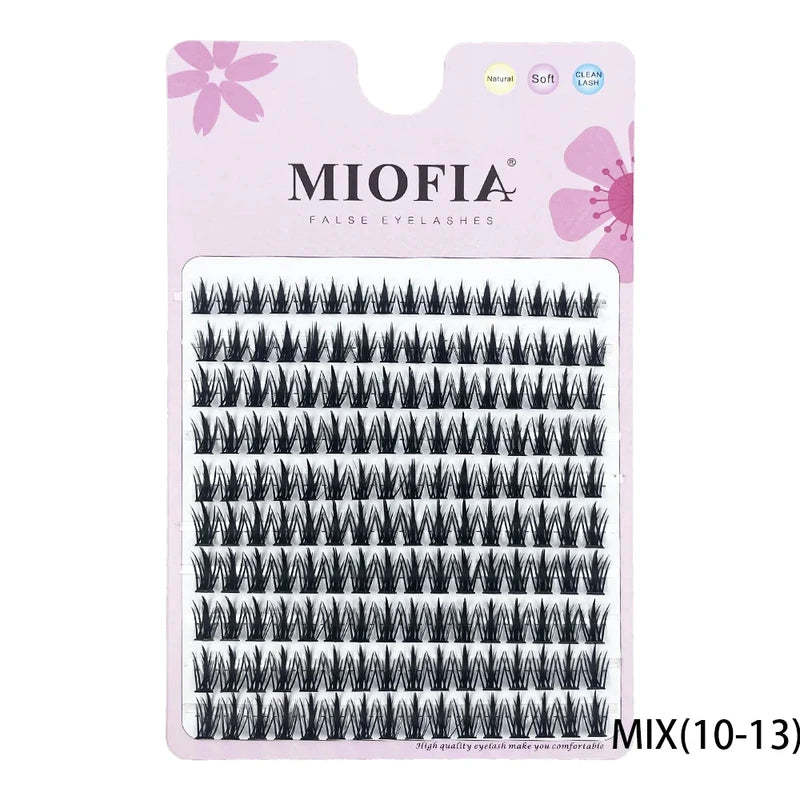 Natural 3D Mink Eyelashes Cluster Kit - Multiple Lengths for Lash Extensions