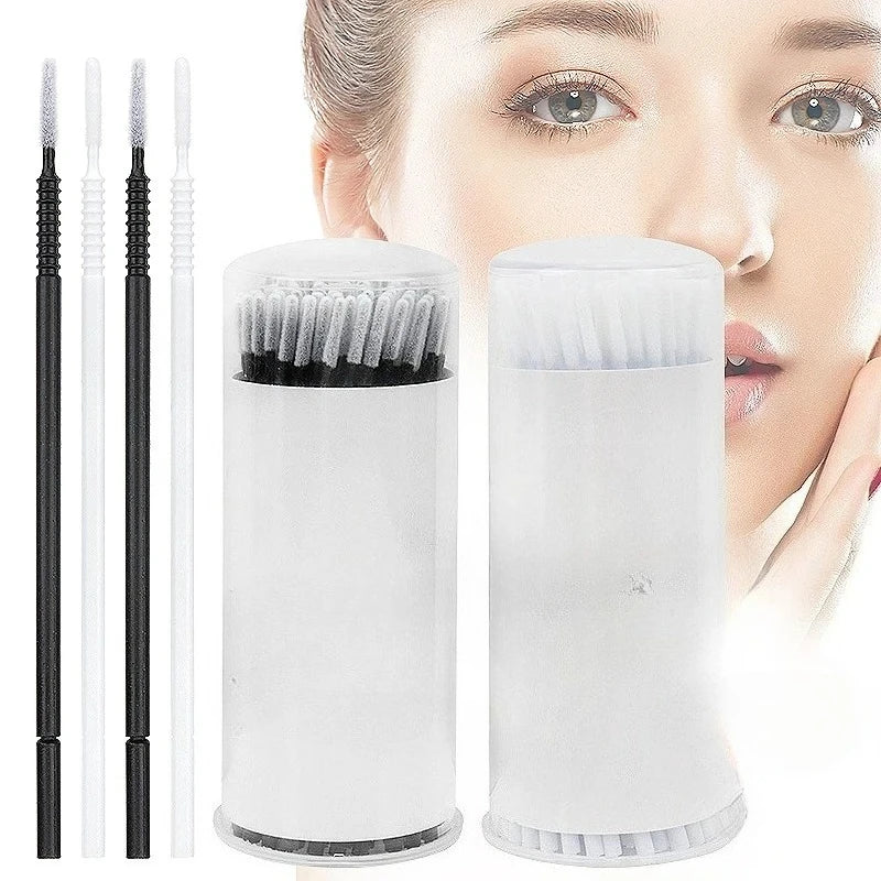 Disposable Spiral Mascara Brush Applicators Set - Microbrush Eyelash Extension Tools
