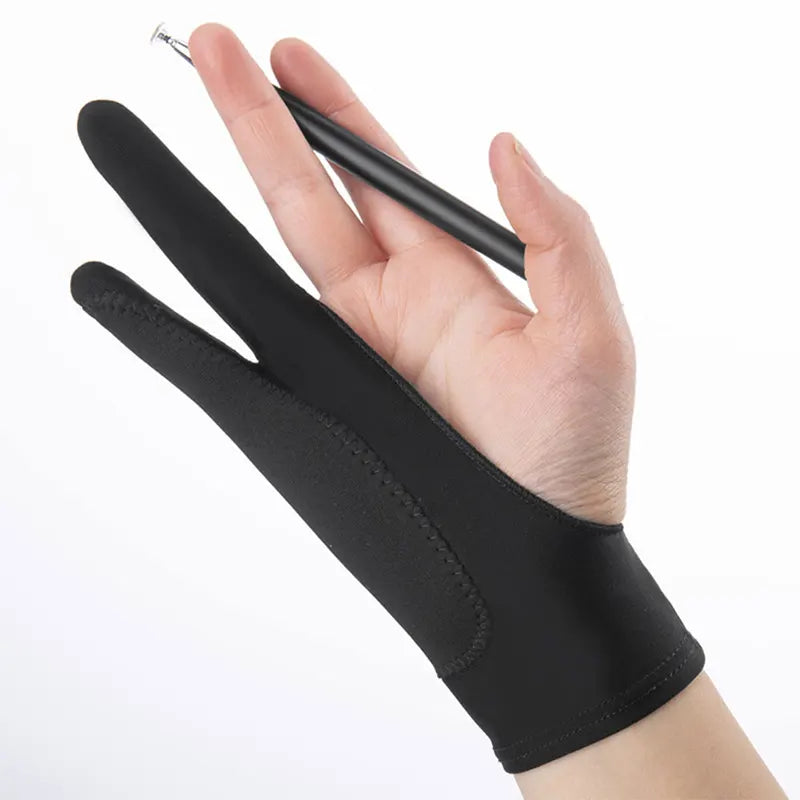 Two-Finger Hand Painting Gloves for Digital Art and Touch Screens - Anti-Fouling, Elastic Fabric
