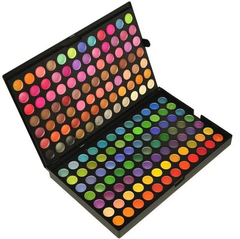120-Color Waterproof Eyeshadow Palette Makeup Kit - Matte & Shimmer Pigment
