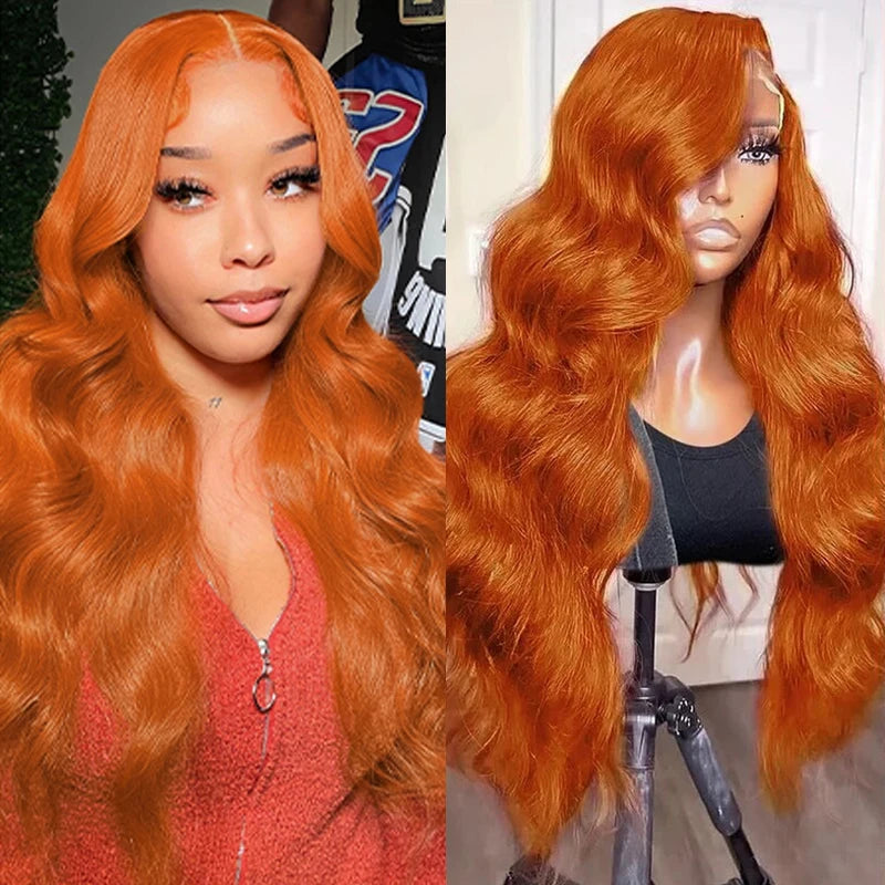 Human Hair Lace Front Wigs with Body Wave & Thick Density - Natural Hairline