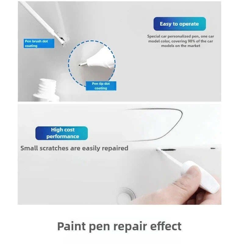 Vehicle Paint Touch Up Pen for Scratch Repair - Multiple Colors