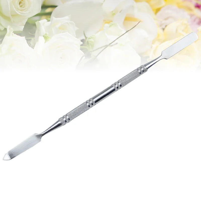 Stainless Steel Makeup Mixing Spatula - Professional Nail & Eye Shadow Tool
