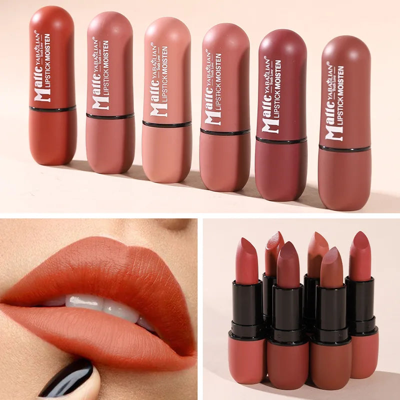 Long-Lasting Waterproof Matte Lipstick - High Pigment Velvet Lip Color