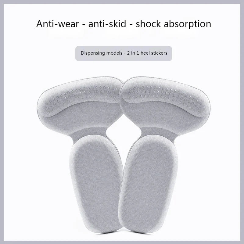 Heel Protectors Shoe Cushions Gel Heel Pads for High Heels & Shoes - Gray, Black, Brown, White