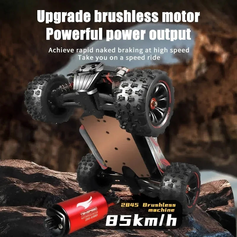 High Speed 4WD RC Car with LED Remote Control Drift Monster Truck for Kids