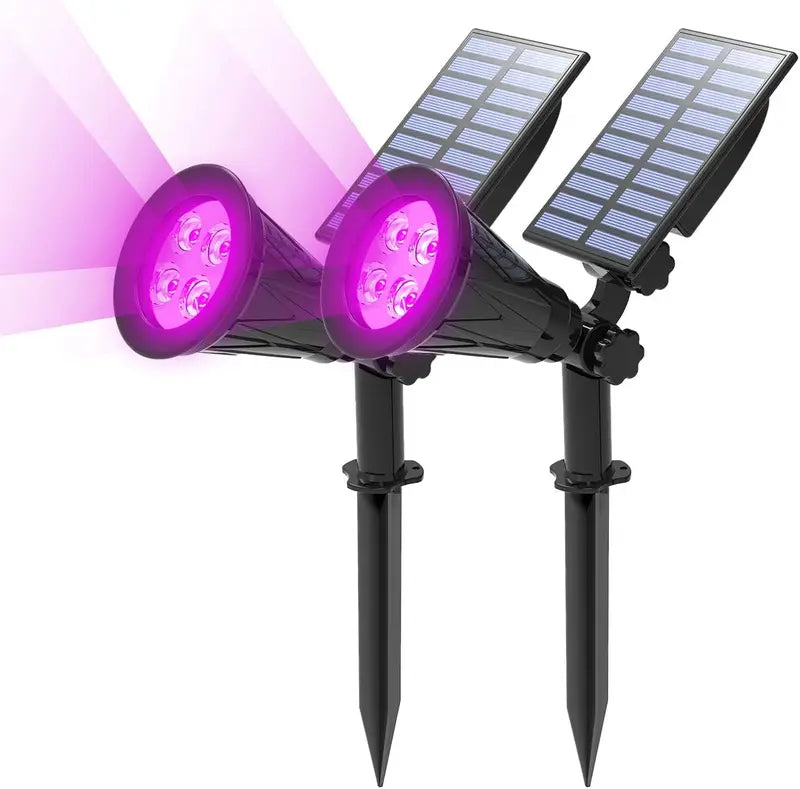 4LED Solar Outdoor Landscape Garden Lights IP65 Wall Tree Decor for Glow Party