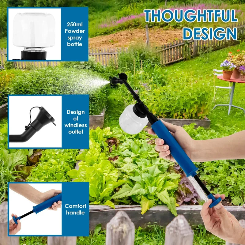 Garden Powder Duster Spray Bottle — Handheld Pest & Pollination Tool 250ml