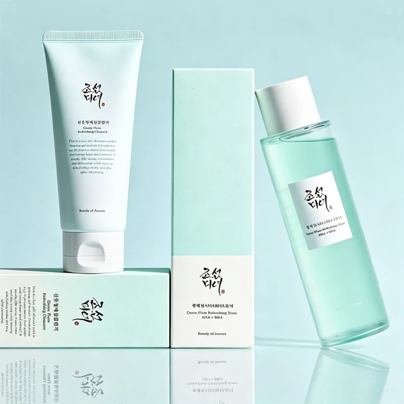 Hydrating Facial Cleansing and Sun Protection Set with SPF50+ - Rice Probiotic Skincare
