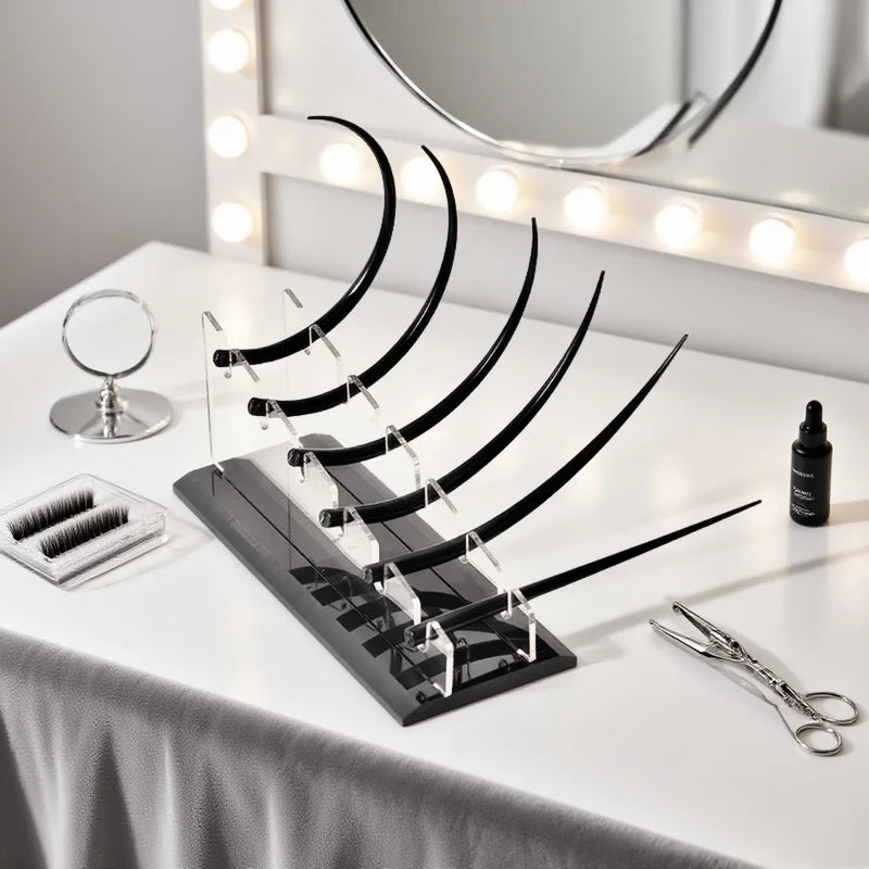 9-Pack Eyelash Extension Display Stands for Salon & Makeup Training