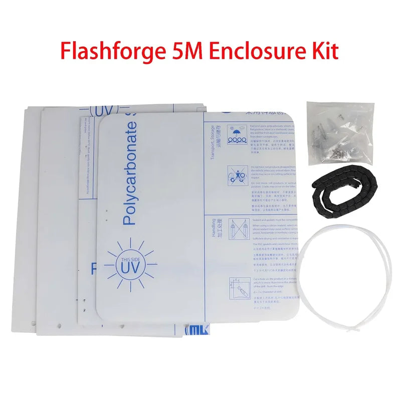 3D Printer Enclosure Kit for Flashforge Adventurer 5M - Clear Polycarbonate 3mm