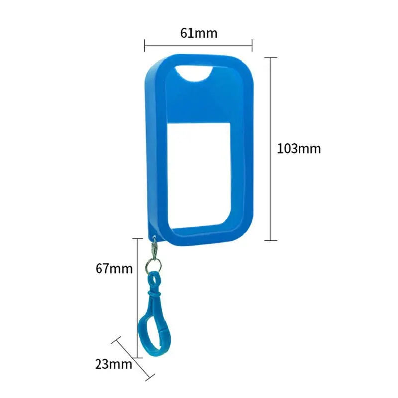 45ml Refillable Perfume and Hand Sanitizer Spray Bottle with Silicone Holder Key Ring
