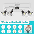 Adjustable Metal Chandelier LED Ceiling Pendant Light for Living Room & Kitchen