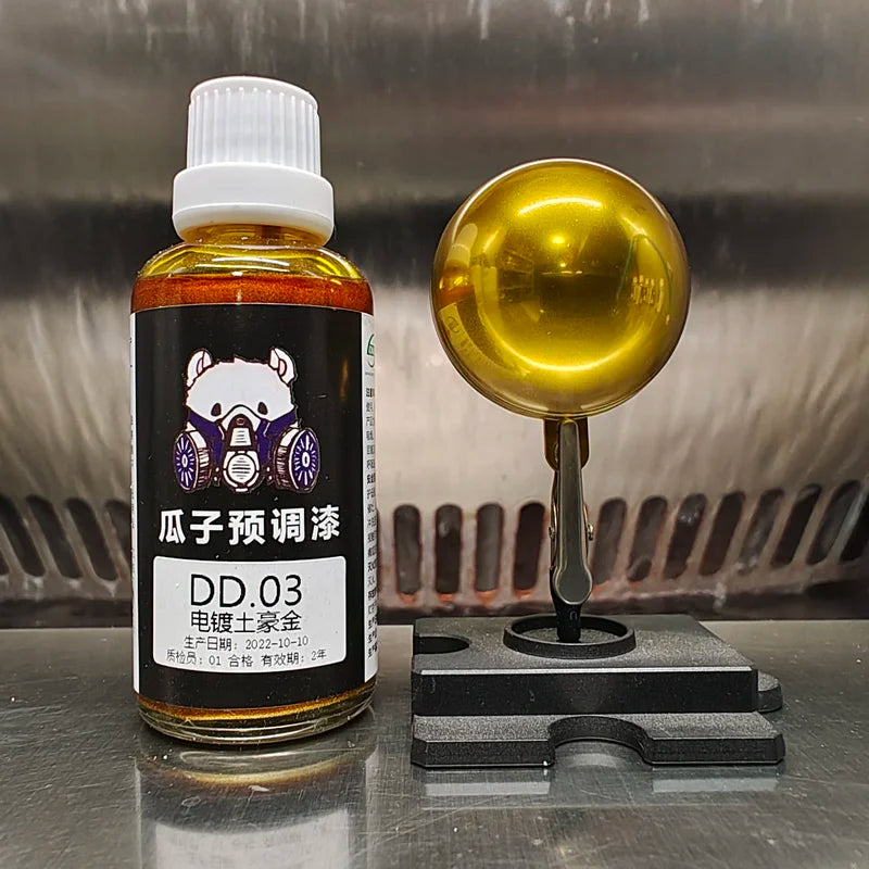 Gold Electroplated Paint Spray for Model Coating - Airbrush Art DIY