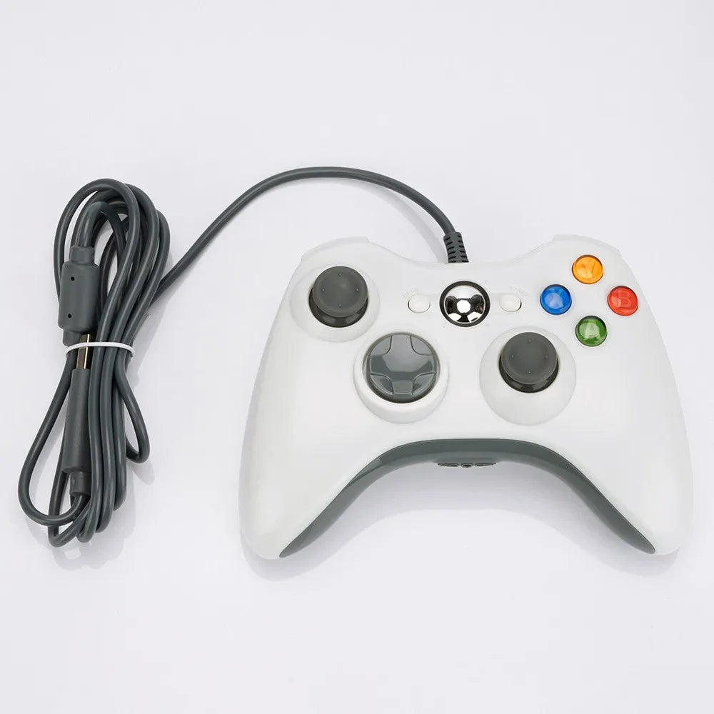 Wired Game Controller for PC Supports Steam Win7/8/10/11 & 360 Slim - Built-in Motor