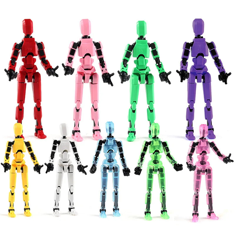 Multi-Jointed Action Figure Robot & Dog Toy Set - Creative Kids Gift