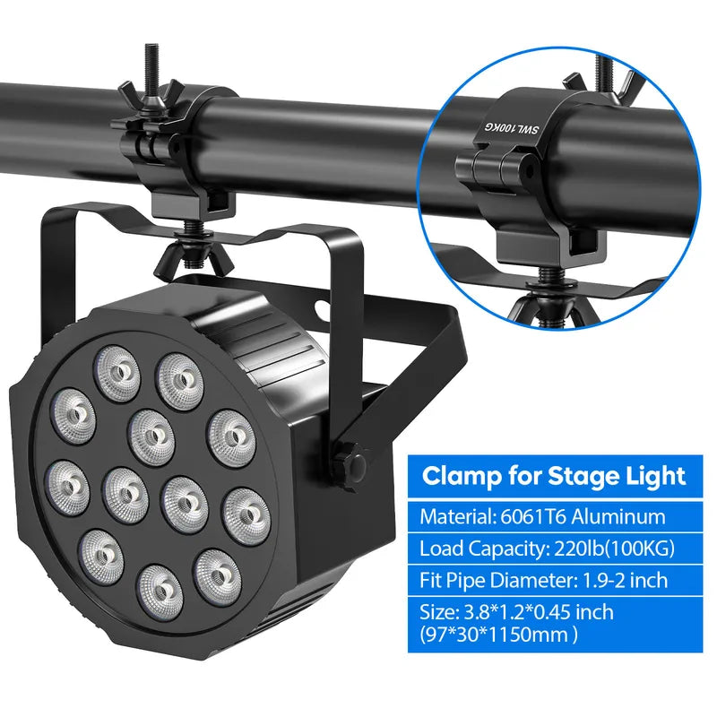 4/8PCS Aluminum Stage Light Hooks Truss Par Beam Light Hanging Clamps for DJ Club