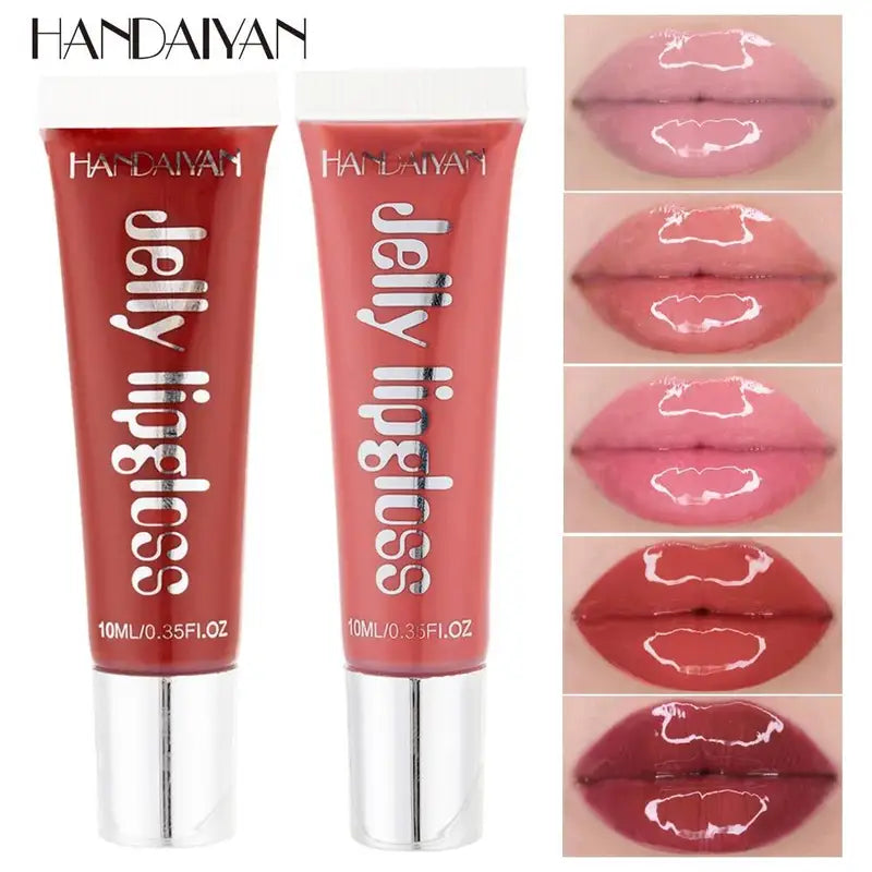 Moisturizing Lip Gloss Oil with Cherry Jelly Finish - Hydrating & Plumping Lip Treatment