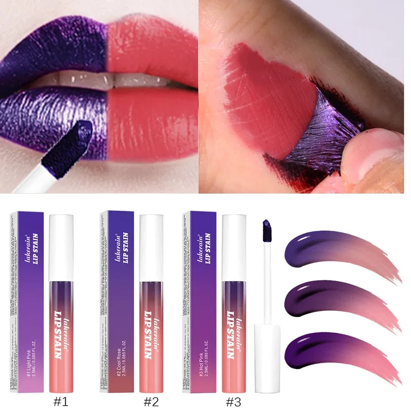 Matte Peel-Off Lip Stain - Waterproof Lip Tint & Lip Gloss - Long-Lasting Lip Makeup