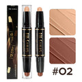 Double-Head Contouring & Highlight Stick for Face Makeup - Bronzer & Concealer Pen
