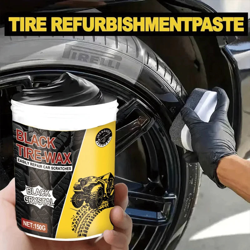 Car Tire Shine Wax - Long-Lasting Protection & Plastic Brightener for Vehicle Maintenance