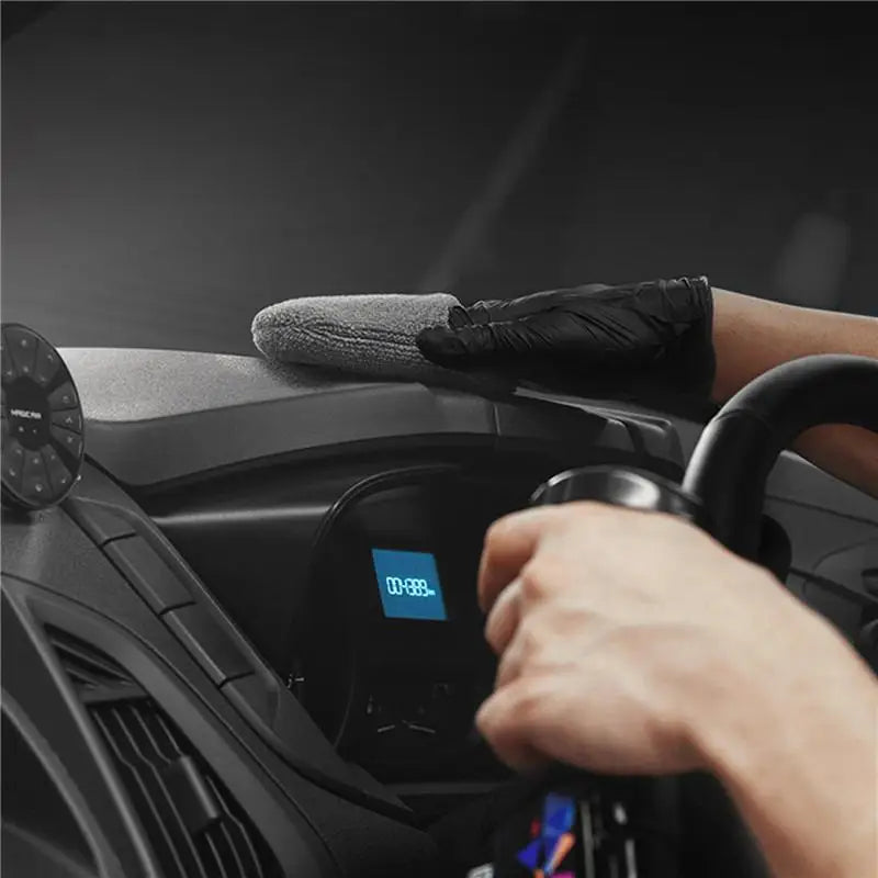 Car Wax Applicator Mitts Microfiber Foam Polishing Sponge for Auto Detailing