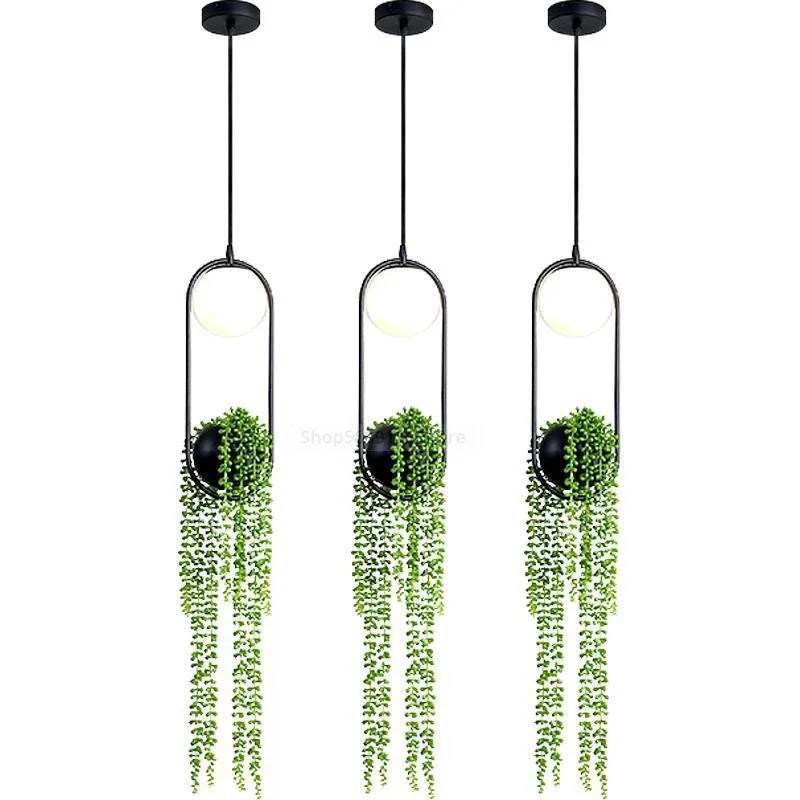 Modern LED Pendant Lights for Indoor Living Room & Dining Area - Black & Blue Variants