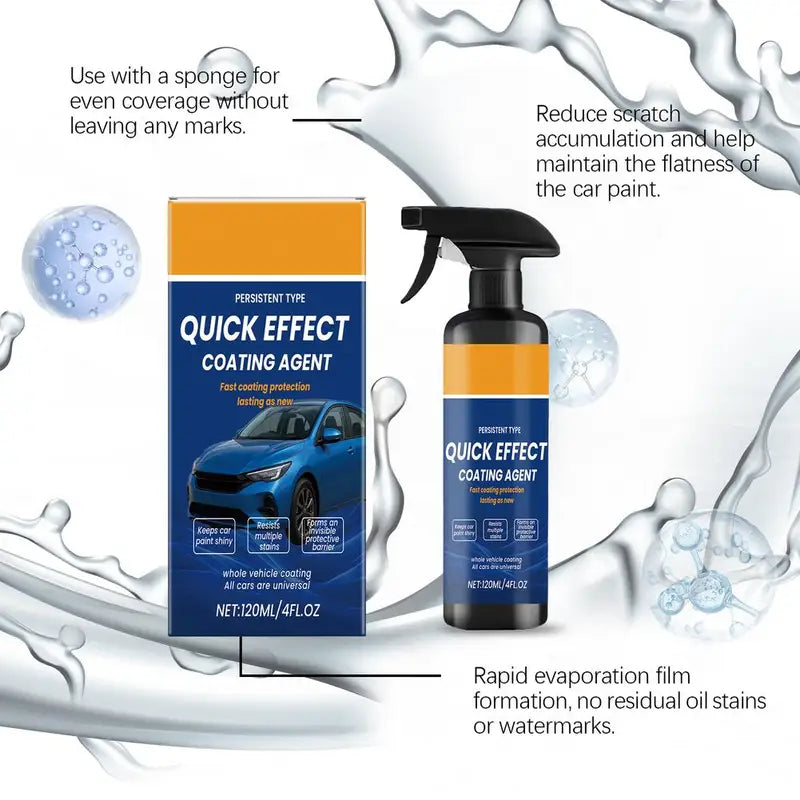 120ml Car Coating Spray Ceramic Wax Protectant Waterless Wash for Vehicles