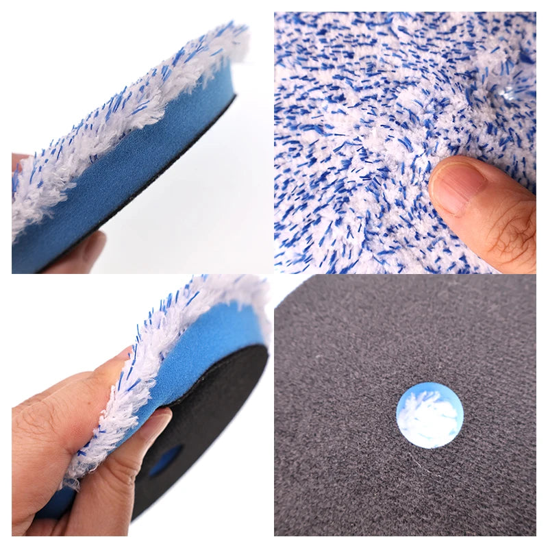 Microfiber Finishing Disc Pack for Car Detailing - 3/5/1 Pieces, 5 Inch Polishing Pads