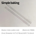 Acrylic Thickness Ruler 2-10mm for Fondant Cake Decorating & Baking Tools