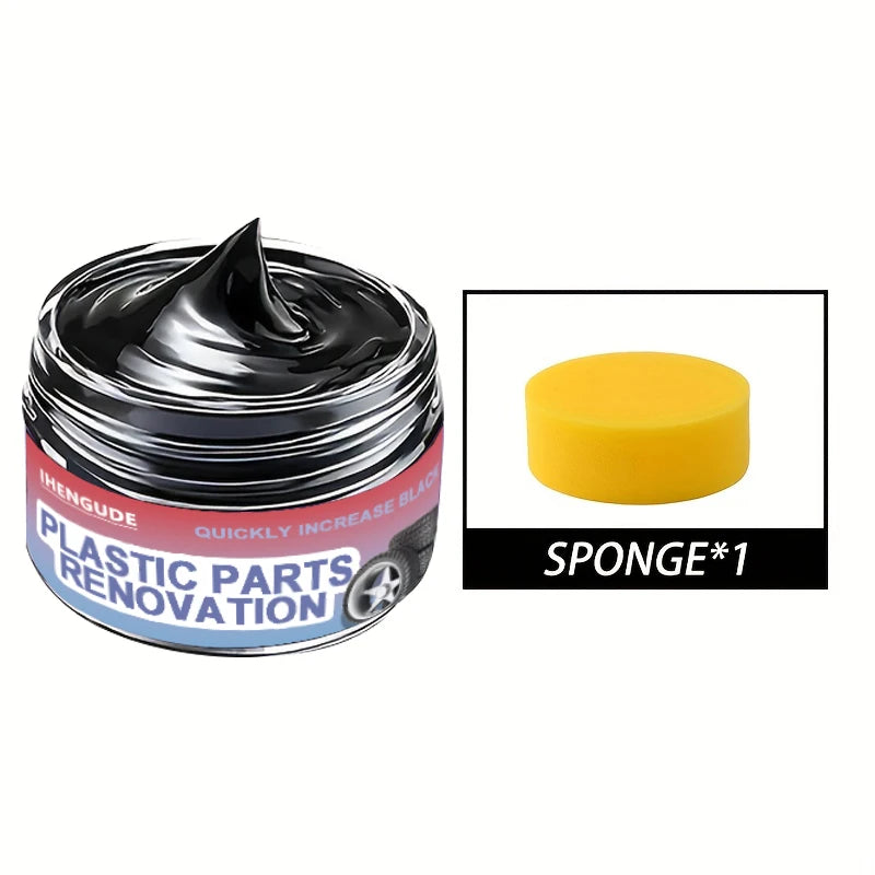 Car Interior Care Wax for Plastic & Rubber Restoration, Scratch & Shine Coating