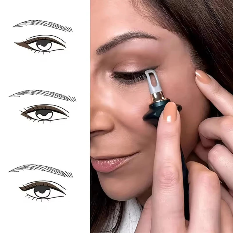 Waterproof Non-Smudge Silicone Eyeliner Brush Makeup Tool with Handle Color Variations
