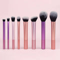 8-Piece Makeup Brush Set - Synthetic Hair Foundation Blush Eye Brushes