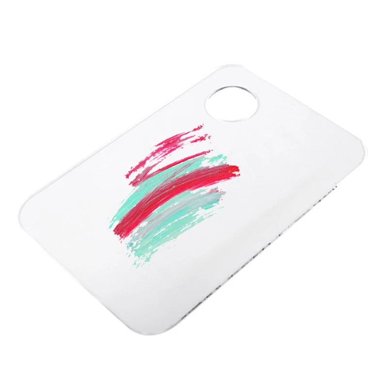 Acrylic Watercolor & Makeup Palette with Spatula - Transparent Mixing Tool
