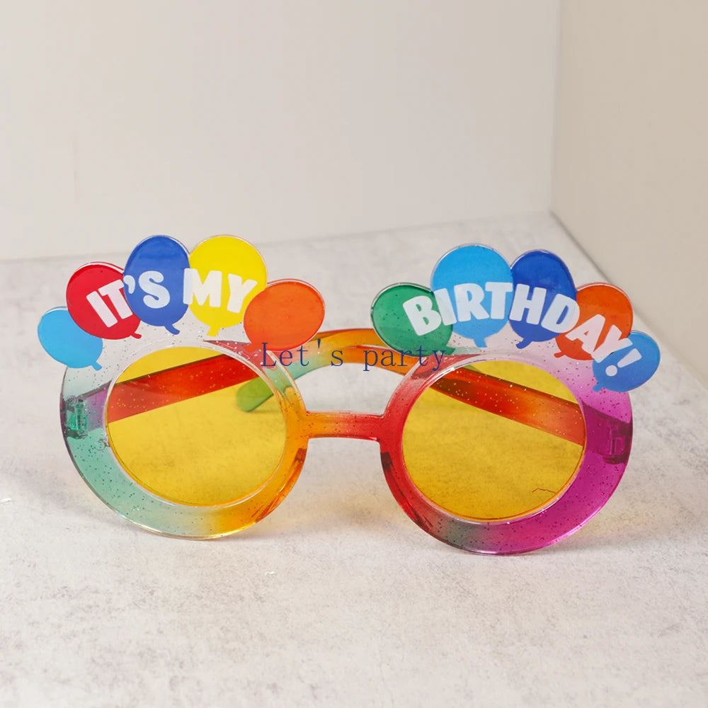 Colorful It's My Birthday Eyeglasses Props for Party Photography